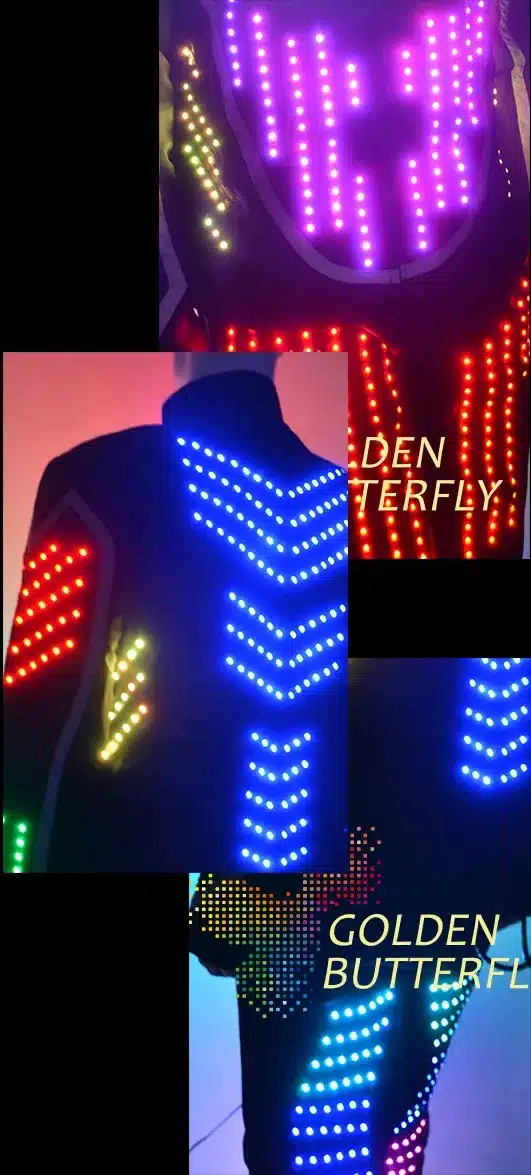 LED Suits Glowing Clothes Fashion Rainbow Luminous Costumes Talent Show Men's LED Clothing Ballroom Dance Dress Accessories 39