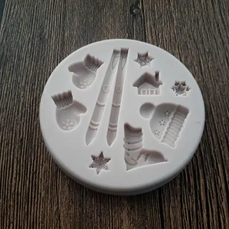 Sled Snow Boots Silicone Mold Fondant Mould Cake Decorating Tools Chocolate Gumpaste Molds, Sugarcraft, Kitchen Gadgets 10