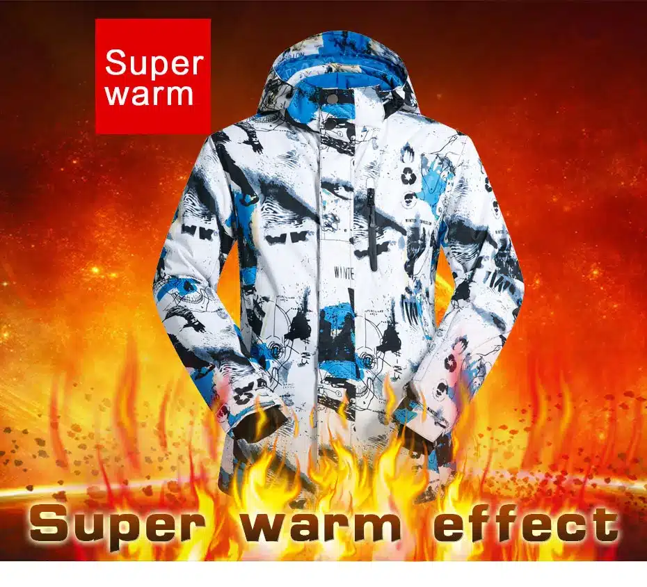 New Outdoor Sports Ski Suit Men Windproof Waterproof Thermal Snowboard Snow Skiing Jacket And Pants Skiwear Ice Skating Clothes 15