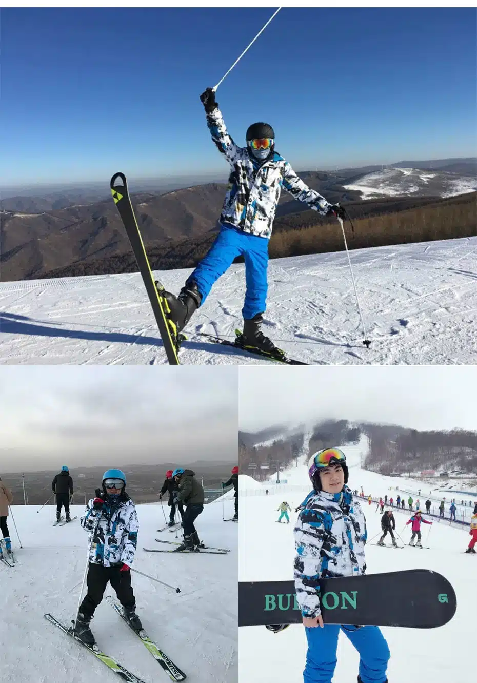 New Outdoor Sports Men Ski Jackets Windproof Waterproof Thermal Snowboard Snow Skiing Hooded Coat Skiwear Ice Skating Clothes 13