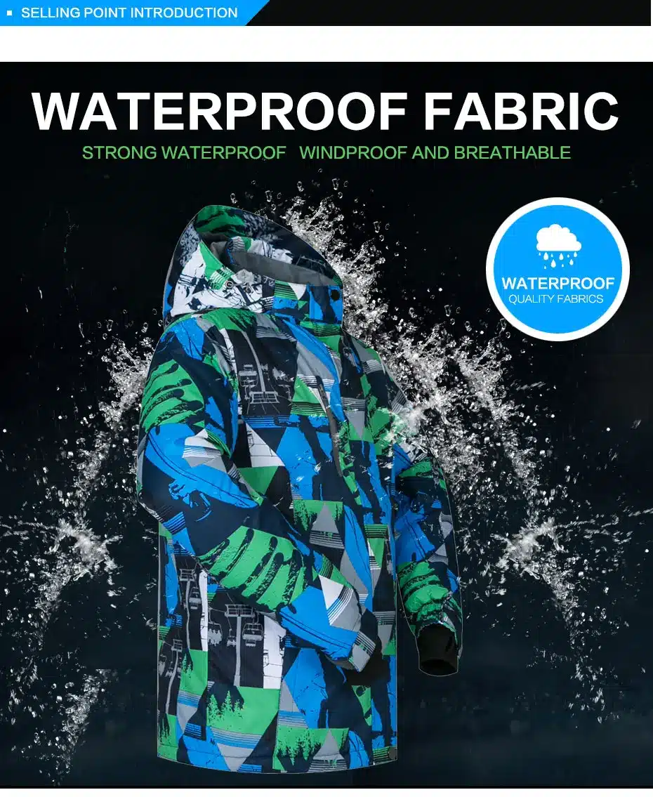New Outdoor Sports Men Ski Jackets Windproof Waterproof Thermal Snowboard Snow Skiing Hooded Coat Skiwear Ice Skating Clothes 20