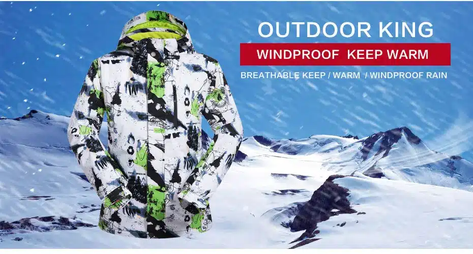 New Outdoor Sports Men Ski Jackets Windproof Waterproof Thermal Snowboard Snow Skiing Hooded Coat Skiwear Ice Skating Clothes 22