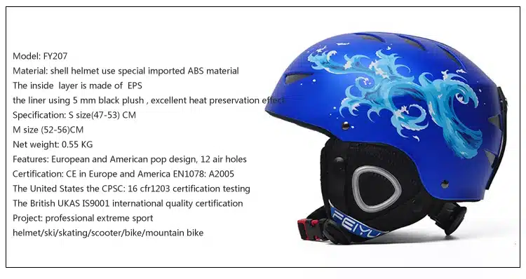 Kids Skiing Helmet Autumn And Winter Adult snowboard Skiing helmet Equipment Snow Sports Saftly Security Helmets Skate 2