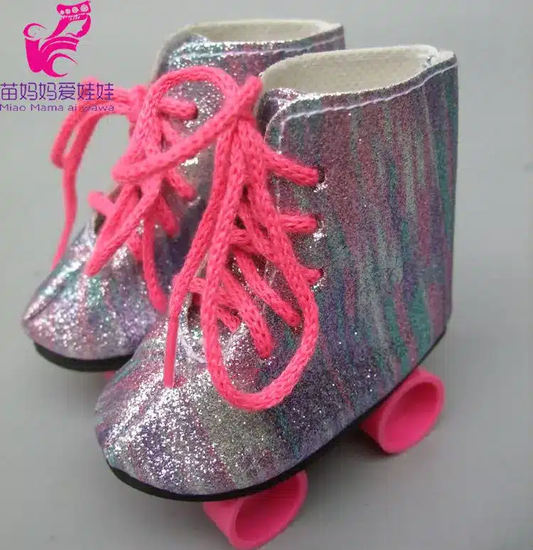 Snow Boots Shoes for 18" 45CM American Girls Dolls, fashion skating sport shoes for Alexander doll accessory baby girl gift 4