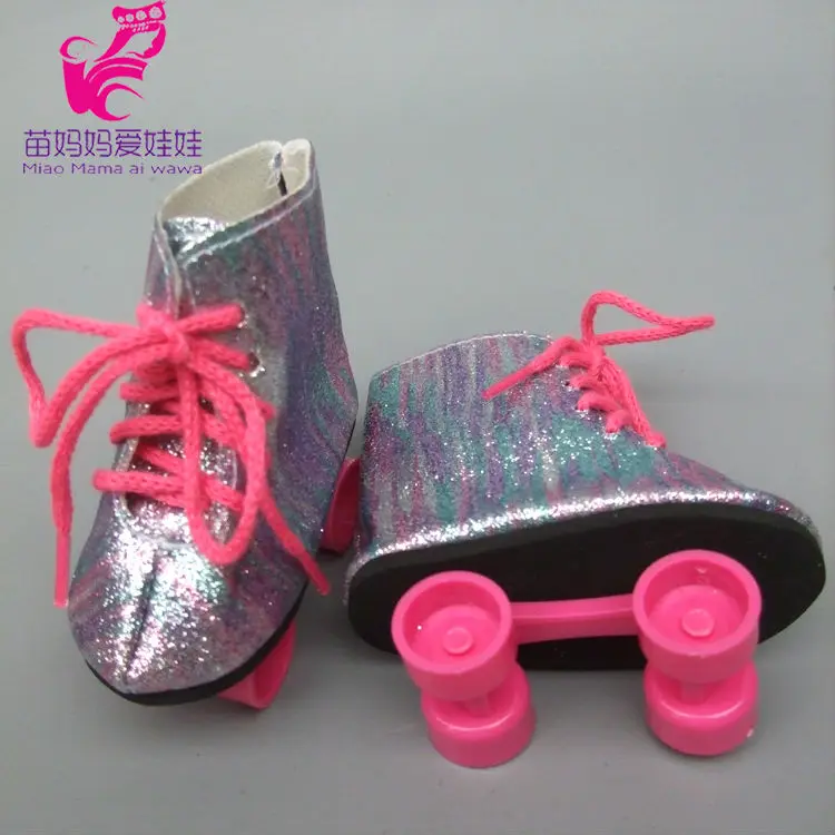 Snow Boots Shoes for 18" 45CM American Girls Dolls, fashion skating sport shoes for Alexander doll accessory baby girl gift 8