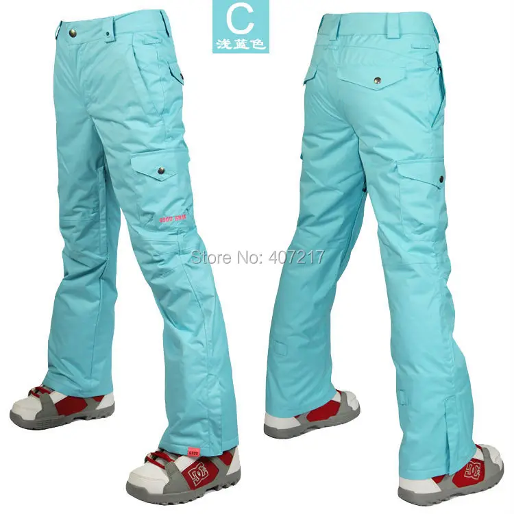 Womens violet ski pants female purple snowboarding pants outdoor sports trousers skating pants waterproof breathable warm 11