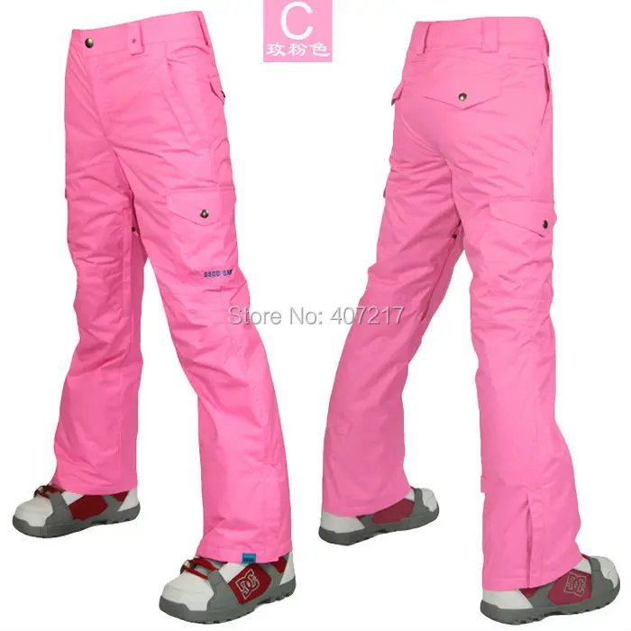 Womens violet ski pants female purple snowboarding pants outdoor sports trousers skating pants waterproof breathable warm 13