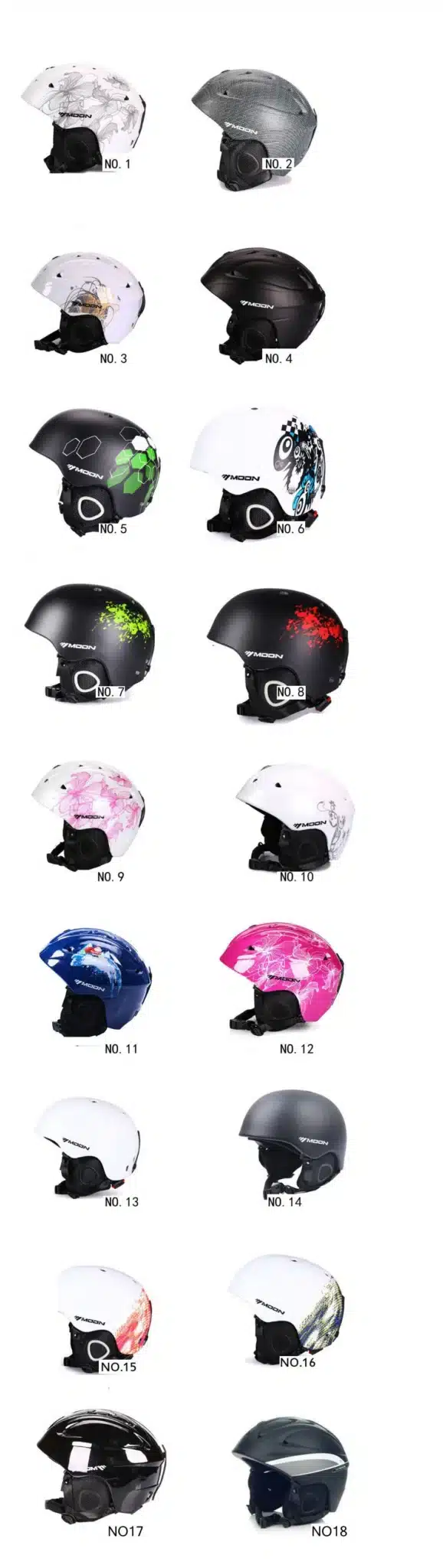 2016 New Moon Brand Ultralight Women's Ski Helmet Men Professional Winter Snowboard Helmet Female Snow Skate Helmets 16
