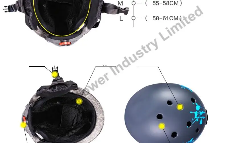 2016 New Moon Brand Ultralight Women's Ski Helmet Men Professional Winter Snowboard Helmet Female Snow Skate Helmets 26