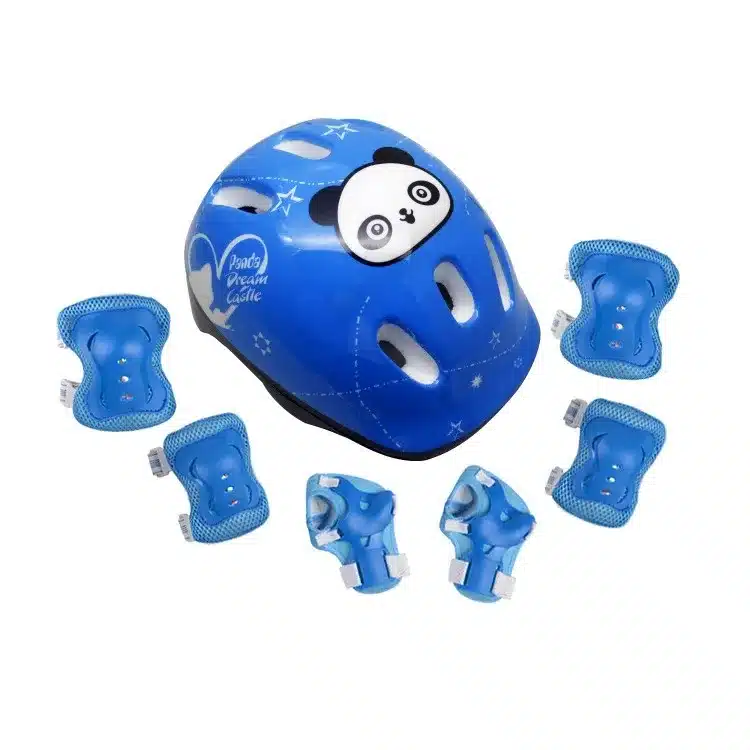 7 pcs/set Skating Protective Gear Elbow Knee pads helmet Bicycle Skateboard Ice Skating Roller Knee Protector For Kids 2