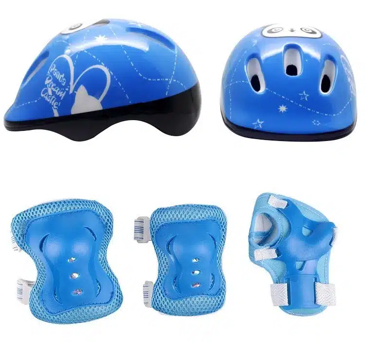 7 pcs/set Skating Protective Gear Elbow Knee pads helmet Bicycle Skateboard Ice Skating Roller Knee Protector For Kids 4