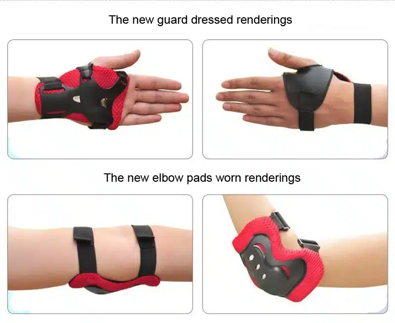 7 pcs/set Skating Protective Gear Elbow Knee pads helmet Bicycle Skateboard Ice Skating Roller Knee Protector For Kids 7
