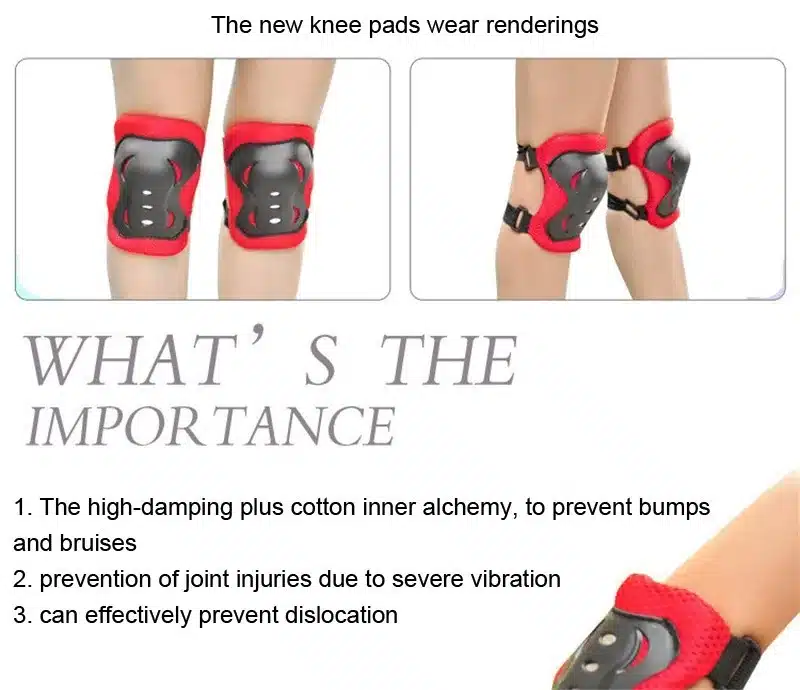 7 pcs/set Skating Protective Gear Elbow Knee pads helmet Bicycle Skateboard Ice Skating Roller Knee Protector For Kids 8