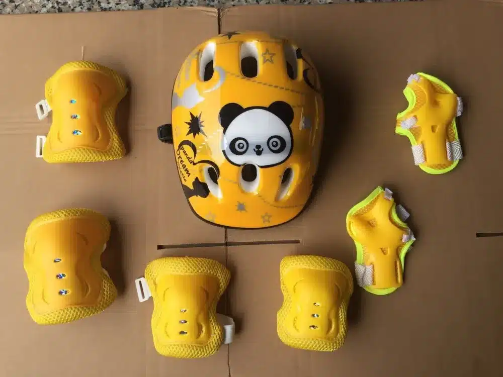 7 pcs/set Skating Protective Gear Elbow Knee pads helmet Bicycle Skateboard Ice Skating Roller Knee Protector For Kids 9