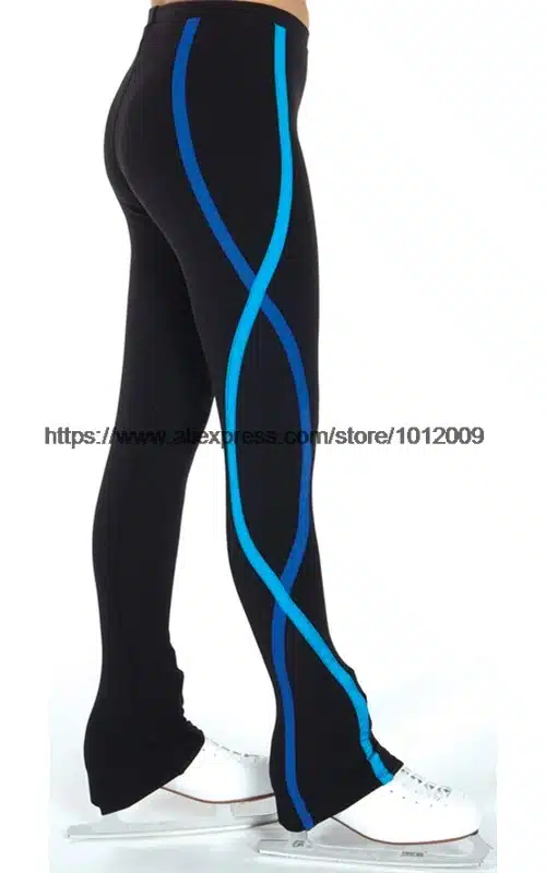 3 Colors Customized Ice Skating long Pants Figure Skating Costume Trousers Adult Child Competition Performance Warm Fleece 1