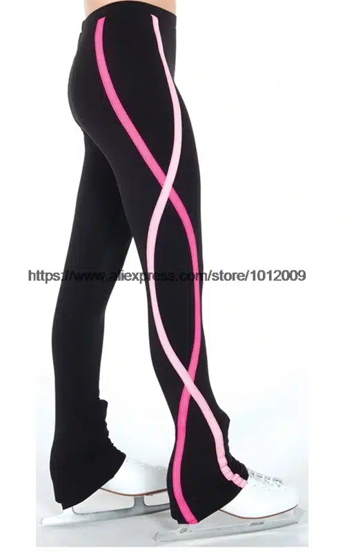 3 Colors Customized Ice Skating long Pants Figure Skating Costume Trousers Adult Child Competition Performance Warm Fleece 3