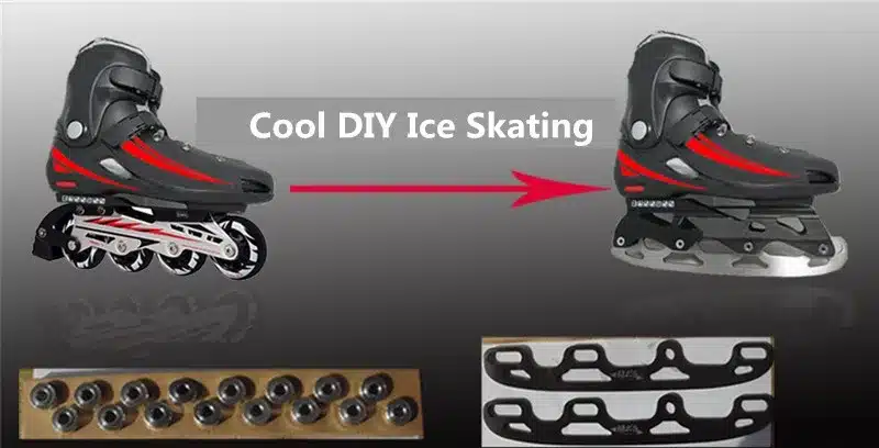 [ Ice Blade ] Ice Skating Blade for Inline Shoes Roller Skates DIY Modify, Install on Skate Frame Base, for Adult Kid Children 5