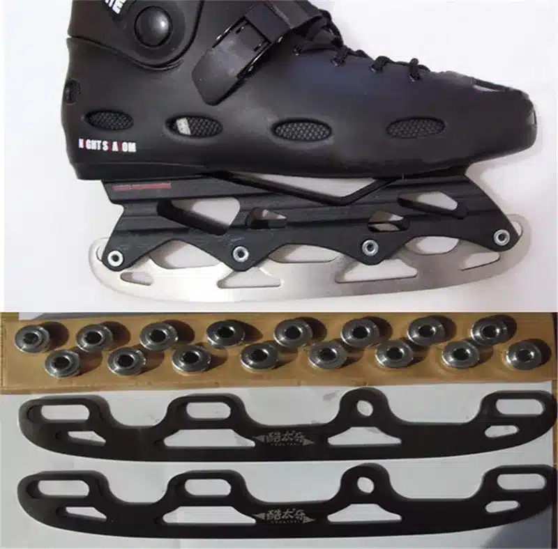 [ Ice Blade ] Ice Skating Blade for Inline Shoes Roller Skates DIY Modify, Install on Skate Frame Base, for Adult Kid Children 14