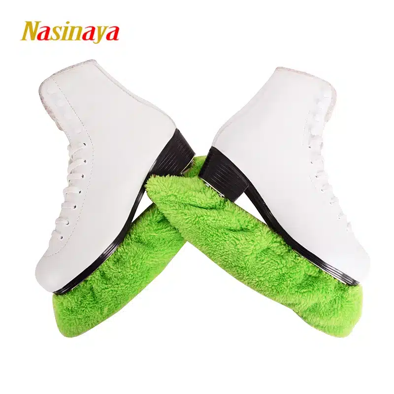 Child Adult Long Fleece Ice Skating Figure Skating Skate Blade Cover Guard Solid Color Hockey Skate Accessory Athletic Elastic 13