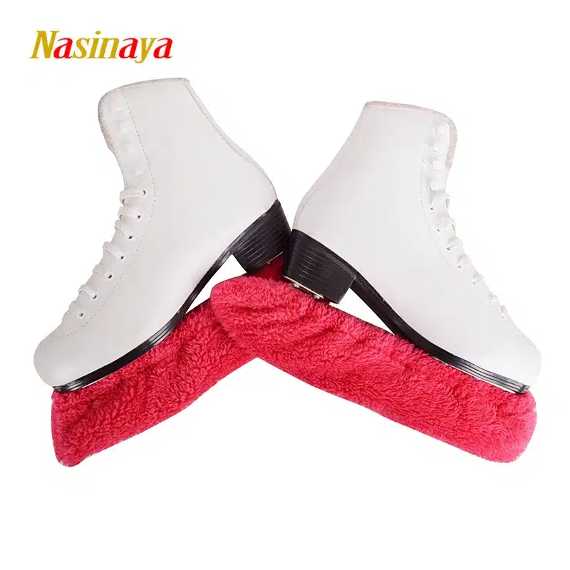 Child Adult Long Fleece Ice Skating Figure Skating Skate Blade Cover Guard Solid Color Hockey Skate Accessory Athletic Elastic 15