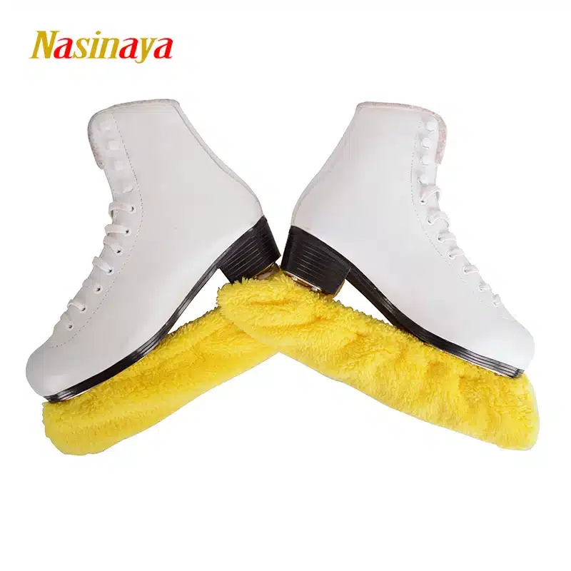 Child Adult Long Fleece Ice Skating Figure Skating Skate Blade Cover Guard Solid Color Hockey Skate Accessory Athletic Elastic 18
