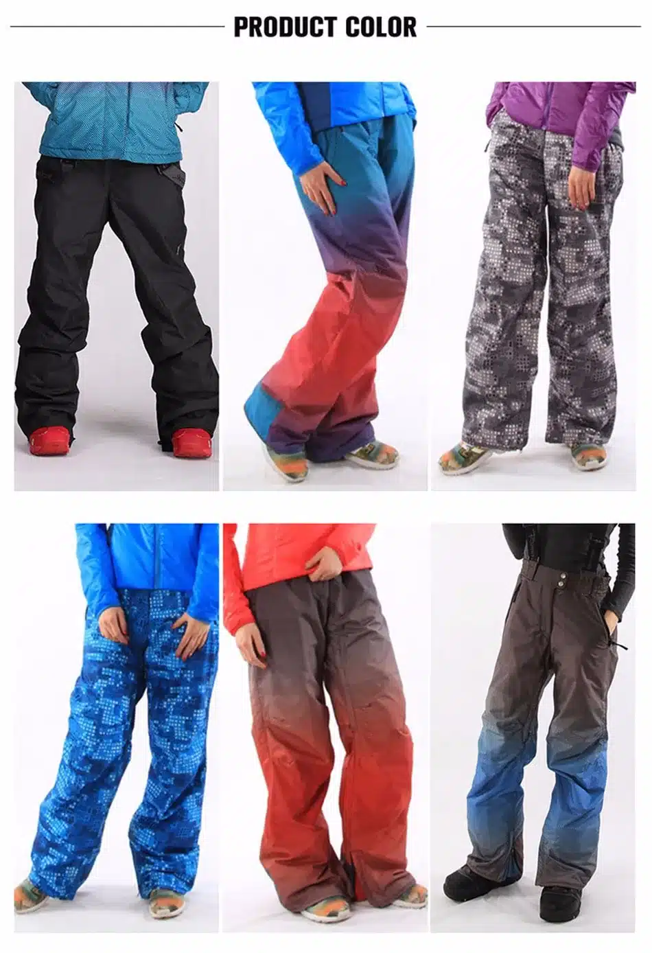 RUNNING RIVER Brand New Arrival Women Snowboard Pants Warm Ski Pants Waterproof Ice Skating Pant Women Snowboard Pant #U1219 10