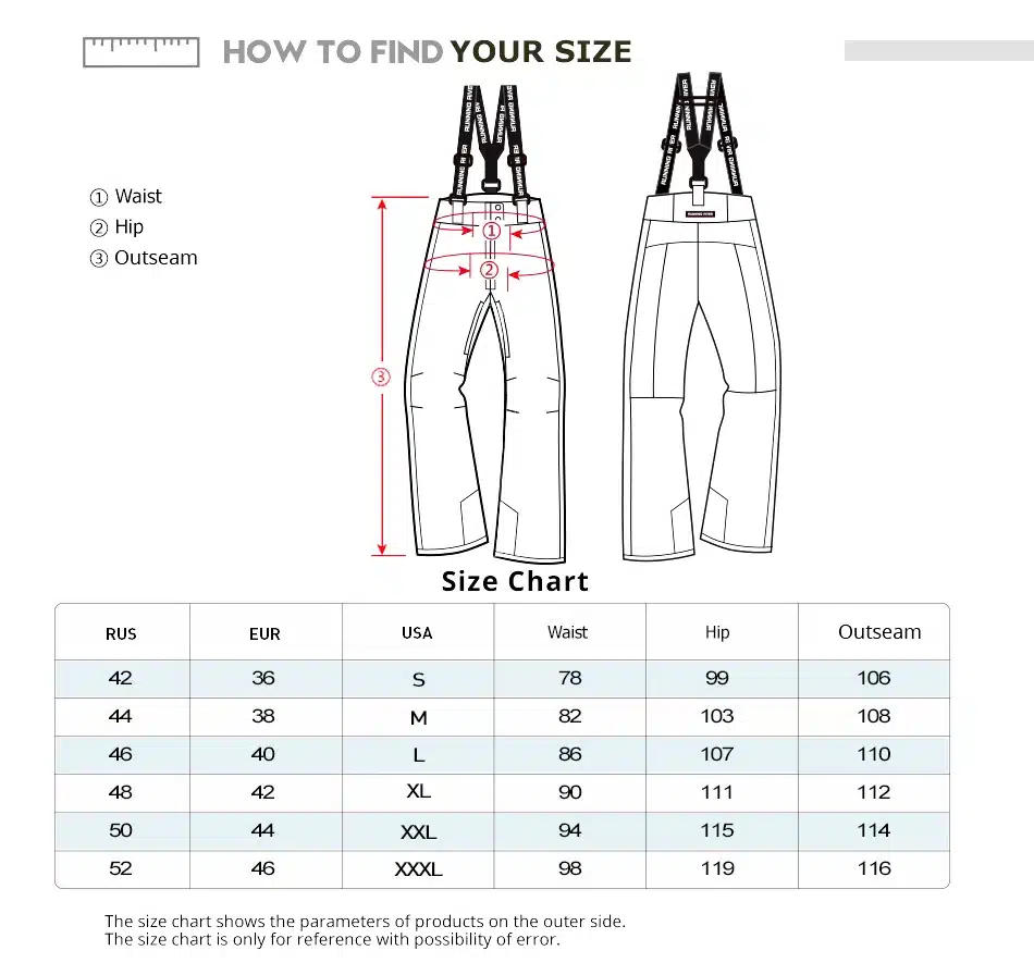 RUNNING RIVER Brand New Arrival Women Snowboard Pants Warm Ski Pants Waterproof Ice Skating Pant Women Snowboard Pant #U1219 11