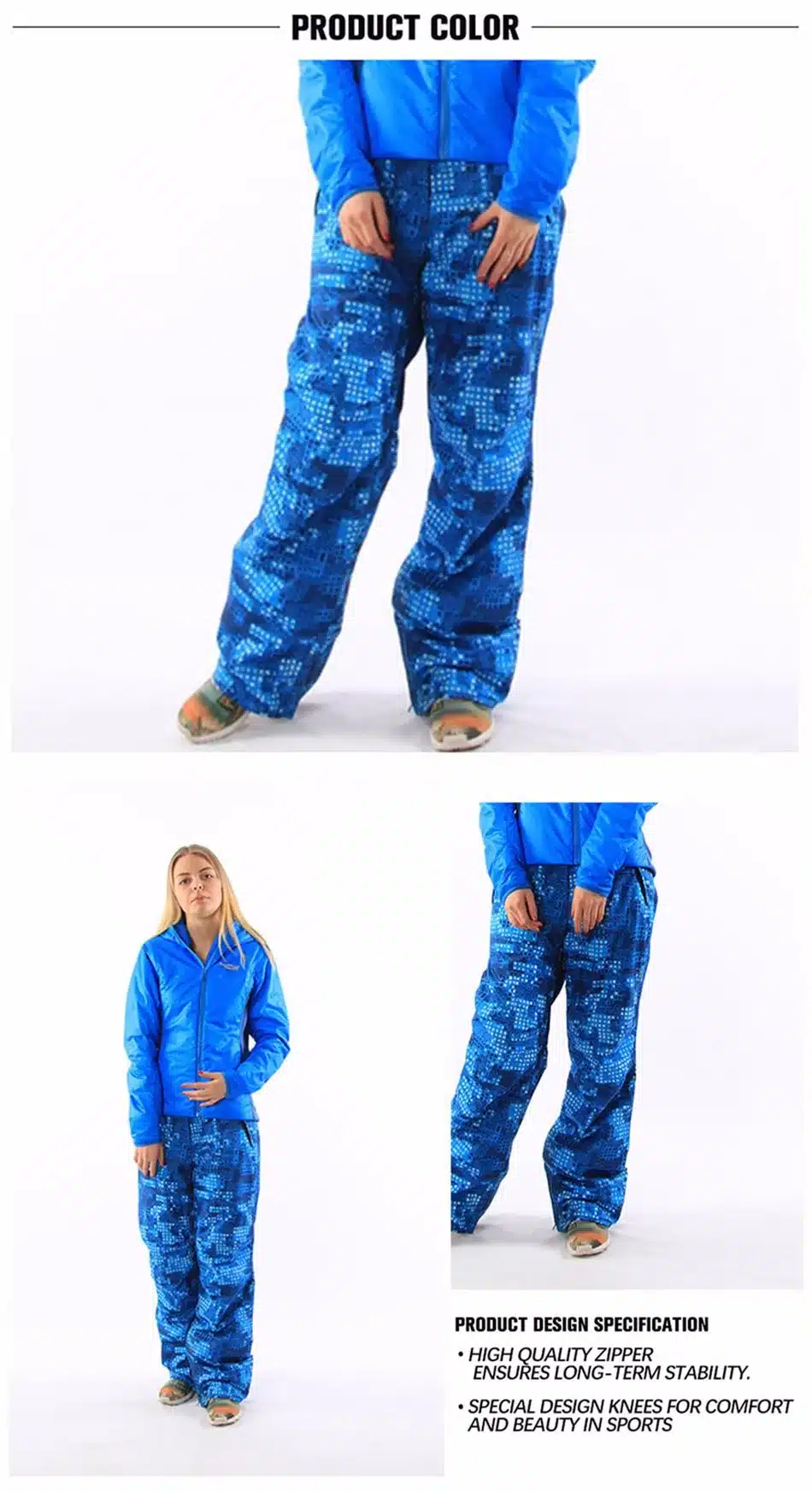 RUNNING RIVER Brand New Arrival Women Snowboard Pants Warm Ski Pants Waterproof Ice Skating Pant Women Snowboard Pant #U1219 16
