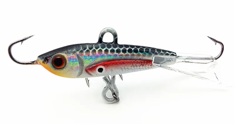KKWEZVA 4pcs 60mm 10g Fishing Lure winter Ice Fishing Hard Bait Minnow Pesca Tackle Isca Artificial Bait Crankbait Swimbait 12