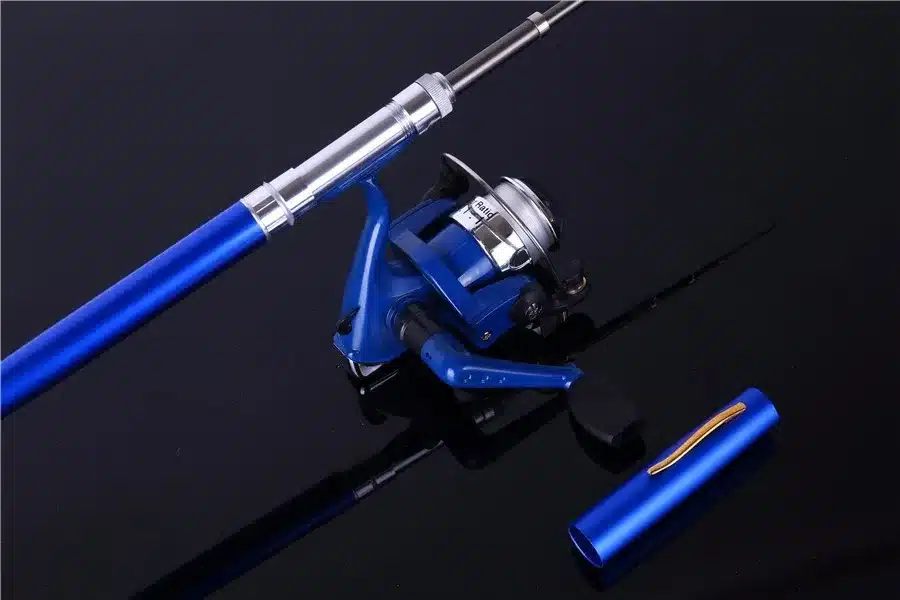 Sougayilang Mini Telescopic Ice Fishing Rod With Fishing Reel Portable Pocket Aluminum Alloy Pen Rod Pole Fishing Rod Reel Set 8