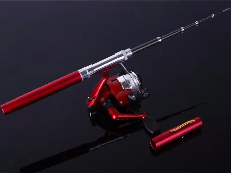 Sougayilang Mini Telescopic Ice Fishing Rod With Fishing Reel Portable Pocket Aluminum Alloy Pen Rod Pole Fishing Rod Reel Set 9
