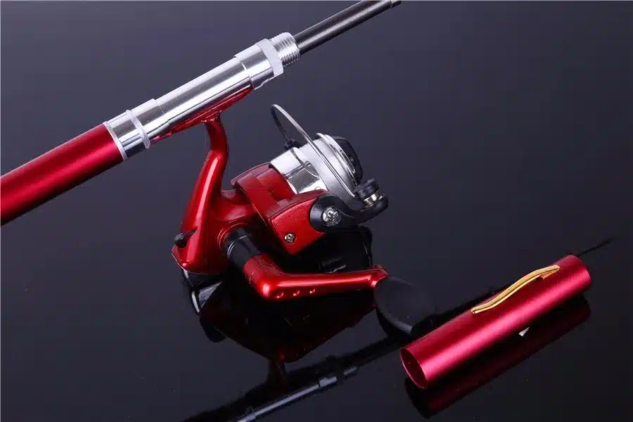 Sougayilang Mini Telescopic Ice Fishing Rod With Fishing Reel Portable Pocket Aluminum Alloy Pen Rod Pole Fishing Rod Reel Set 10