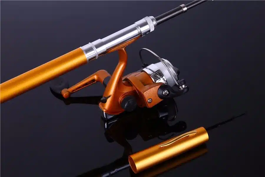 Sougayilang Mini Telescopic Ice Fishing Rod With Fishing Reel Portable Pocket Aluminum Alloy Pen Rod Pole Fishing Rod Reel Set 14