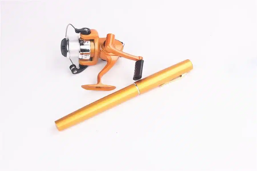 Sougayilang Mini Telescopic Ice Fishing Rod With Fishing Reel Portable Pocket Aluminum Alloy Pen Rod Pole Fishing Rod Reel Set 18