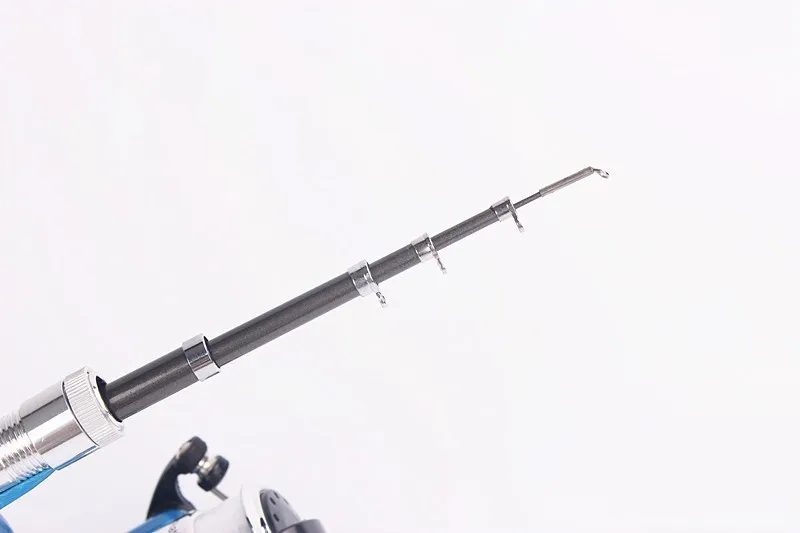 Sougayilang Mini Telescopic Ice Fishing Rod With Fishing Reel Portable Pocket Aluminum Alloy Pen Rod Pole Fishing Rod Reel Set 24