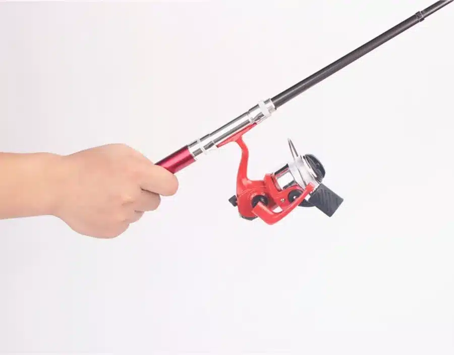 Sougayilang Mini Telescopic Ice Fishing Rod With Fishing Reel Portable Pocket Aluminum Alloy Pen Rod Pole Fishing Rod Reel Set 27