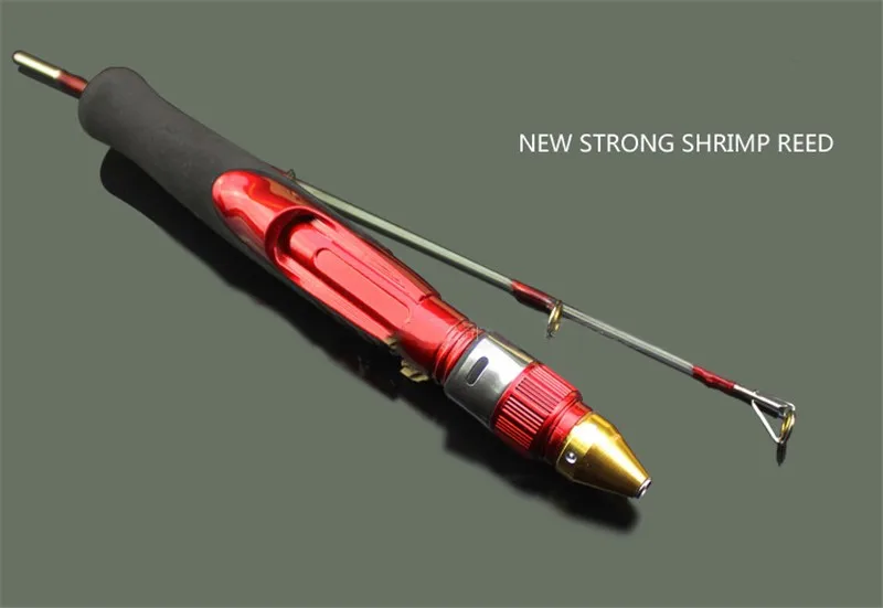 Portable 2 Section Ice Fishing Rod 50cm Mini Size Solid Fiberglass Metal Joint Shrimp Fishing Rod Winter Fishing Tackle Hot Sale 13