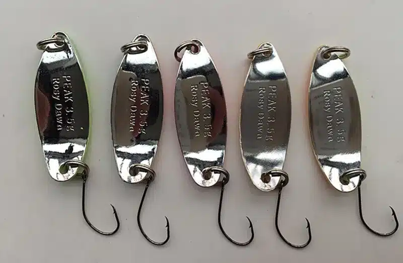 3.5g Spoon Lure Ice Fishing Lure Metal Bait False Bait Fishing Tackle Single Hook Copper Material 24 kind of color 4