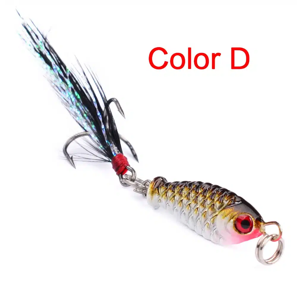 WDAIREN 1PCS winter VIB 2.5cm 4.8g fishing lure hard bait ice sea fishing tackle diving swivel jig wobbler Iron bait FA-263 16