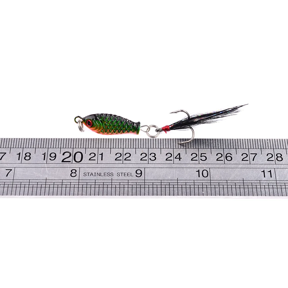 WDAIREN 1PCS winter VIB 2.5cm 4.8g fishing lure hard bait ice sea fishing tackle diving swivel jig wobbler Iron bait FA-263 17