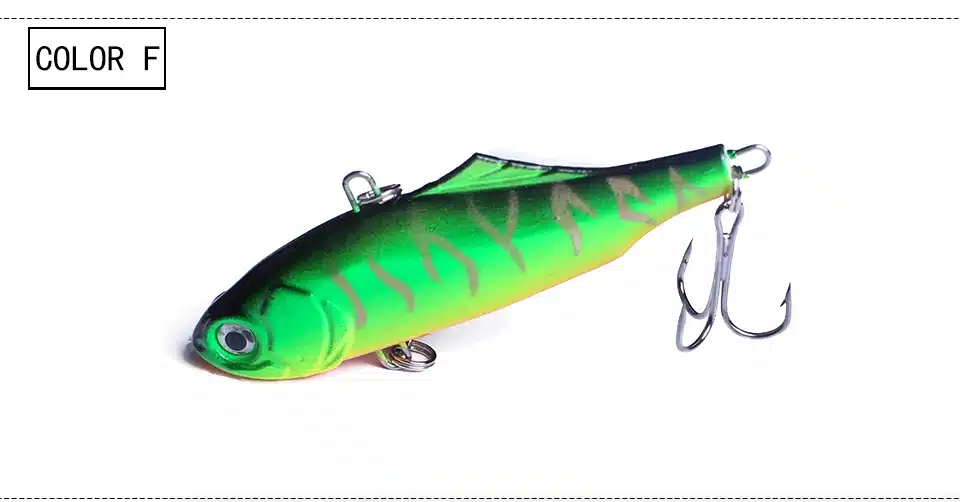 1Pcs 7.5cm 24g winter VIB fishing lure with lead inside hard bait diving swivel jig wobbler lure ice sea fishing tackle 17