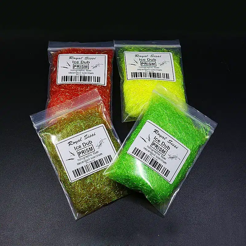 10Colors synthetic Fly Tying Dubbing Prism ICE DUB DUBBING Living Fibers/ Prism Ice Wing Fly Tying Materials for Nymph Wet flies 2
