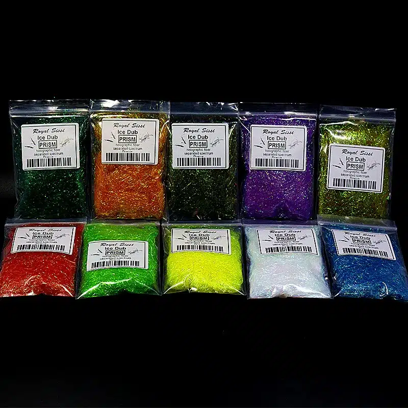 10Colors synthetic Fly Tying Dubbing Prism ICE DUB DUBBING Living Fibers/ Prism Ice Wing Fly Tying Materials for Nymph Wet flies 3