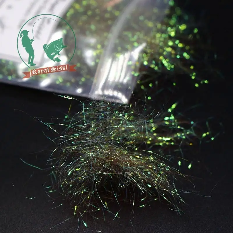 10Colors synthetic Fly Tying Dubbing Prism ICE DUB DUBBING Living Fibers/ Prism Ice Wing Fly Tying Materials for Nymph Wet flies 7