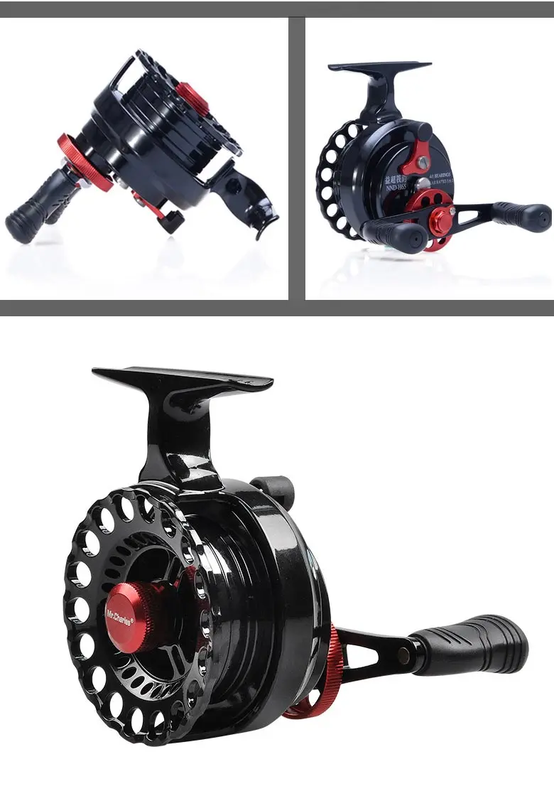 Mr.Charles New NND-H65 Gear ratio 3.6:1Semimetal Fishing Left/Right Hand Fly Fishing Reel Raft Ice Fishing Reel Fly Reel 15