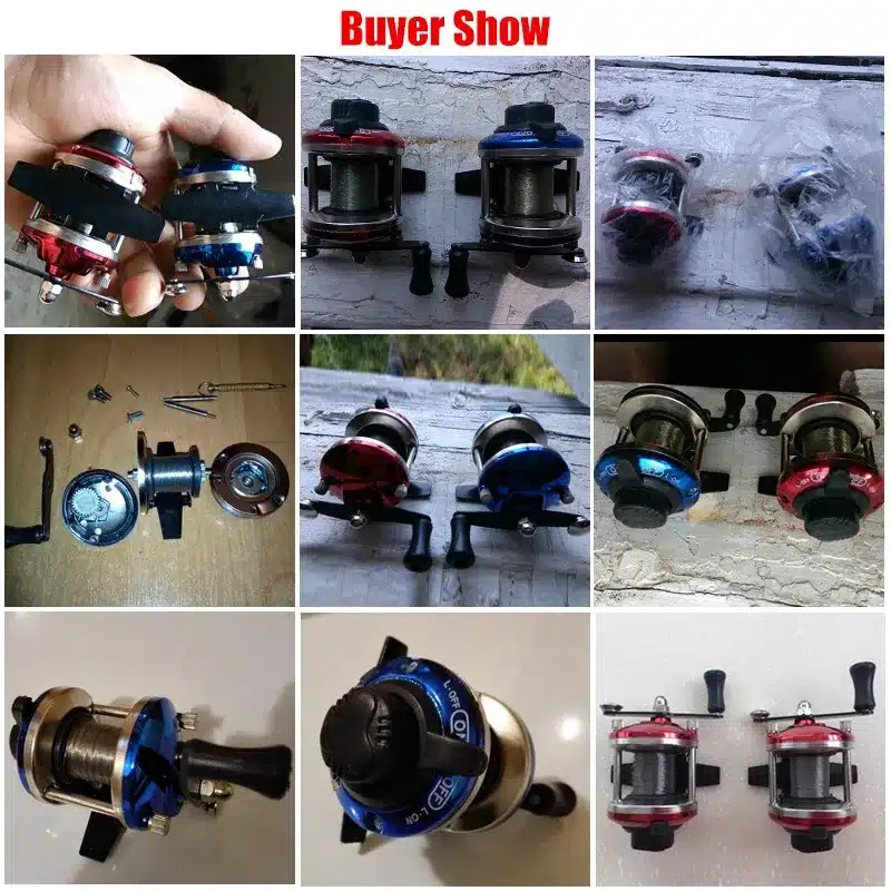 Low Price High Strength Right Hand Drum Casting Fishing Reel with 0.2mm Line 50m for Sea Beach Rock River Boat Ice Carp fishing 22