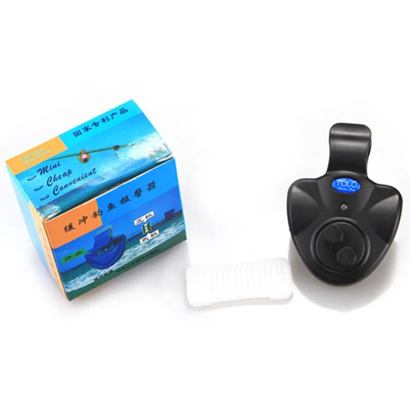 BlacUniversal Fishing Alarm Electronic Fish Bite Alarm Finder Sound Alert LED Light Clip On Fishing Rod 1