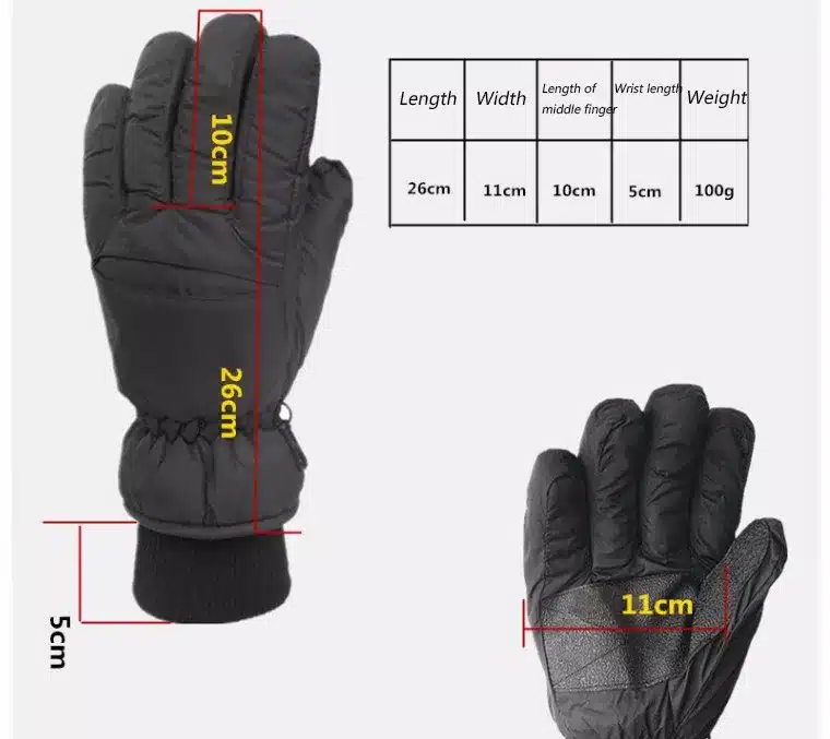 2017 Top Quality New Brand Men's Ski Gloves Snowboard Snowmobile Motorcycle Riding Winter Gloves Windproof Waterproof Snow Glove 1
