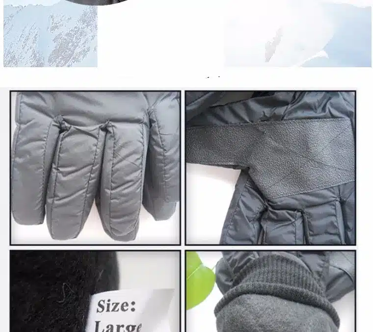 2017 Top Quality New Brand Men's Ski Gloves Snowboard Snowmobile Motorcycle Riding Winter Gloves Windproof Waterproof Snow Glove 9