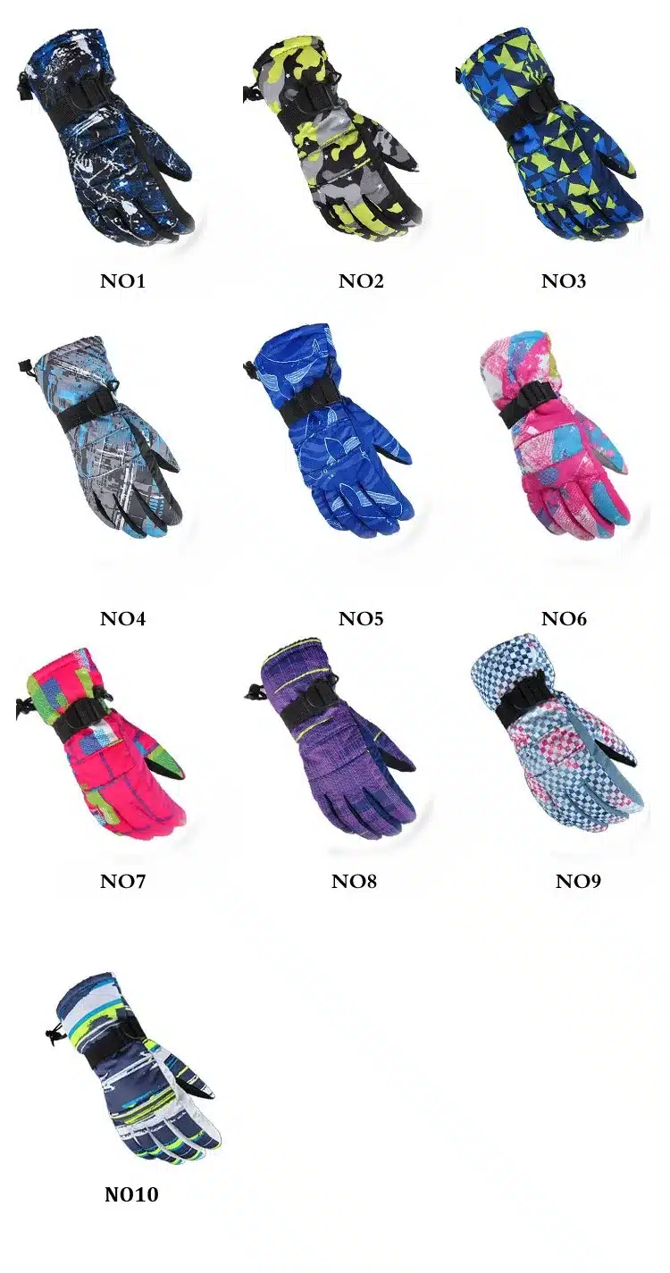2015 Winter outdoor sport Mountain Skiing Gloves windstopper waterproof warm snowboard Below Zerochildren ski Gloves men women 6